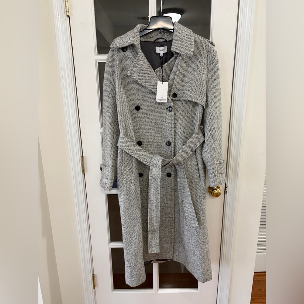 Reiss Alba Wool Blend Double Breasted - Size 12 - NWT - Picture 4 of 13